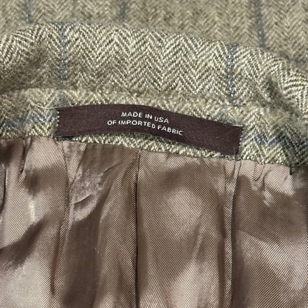 Joseph Abboud American Soft Mens Wool Plaid Blazer Jacket Size 42R